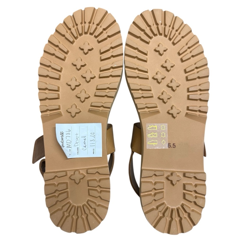 Madewell The Cady Lugsole Sandal Desert Camel Women’s Size 6.5 - Picture 9 of 11